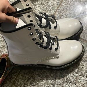 Dr martens white boots